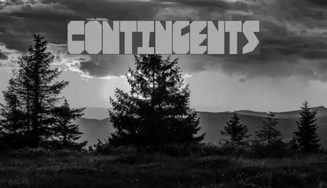 Contingents Font examples