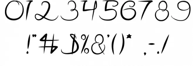 Continue Font OTHER CHARS