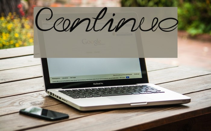 Continue Font examples