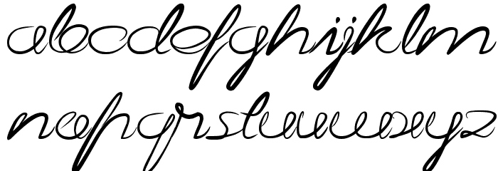 Continue Font LOWERCASE