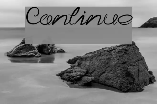 Continue Font examples