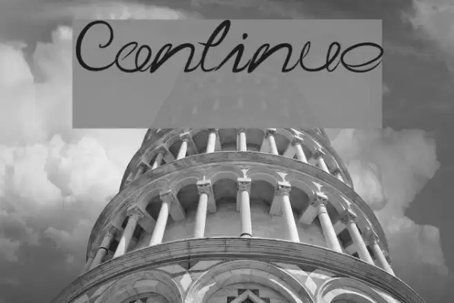 Continue Font examples