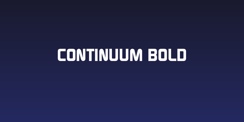 Continuum Bold Social Header