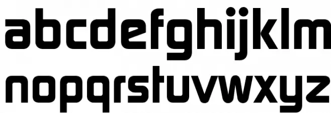 Continuum Bold Font Litere mici
