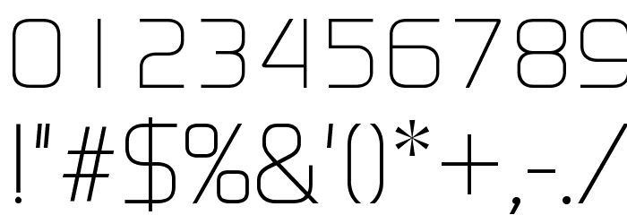 Continuum Light Font OTHER CHARS