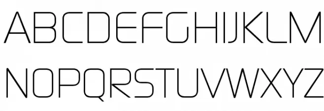 Continuum Light خط أحرف كبيرة
