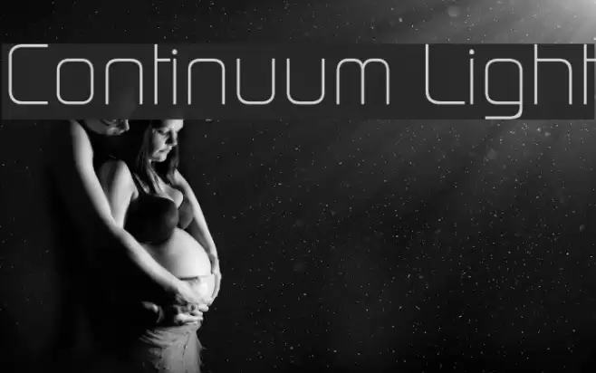 Continuum Light Font examples