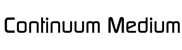 Continuum Medium  font caratteri gratis