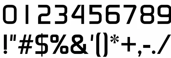 Continuum Medium Font OTHER CHARS