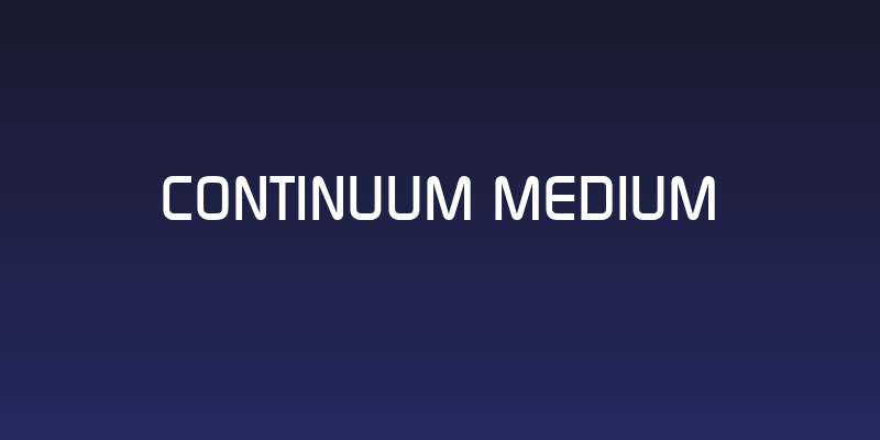 Continuum Medium Social Header