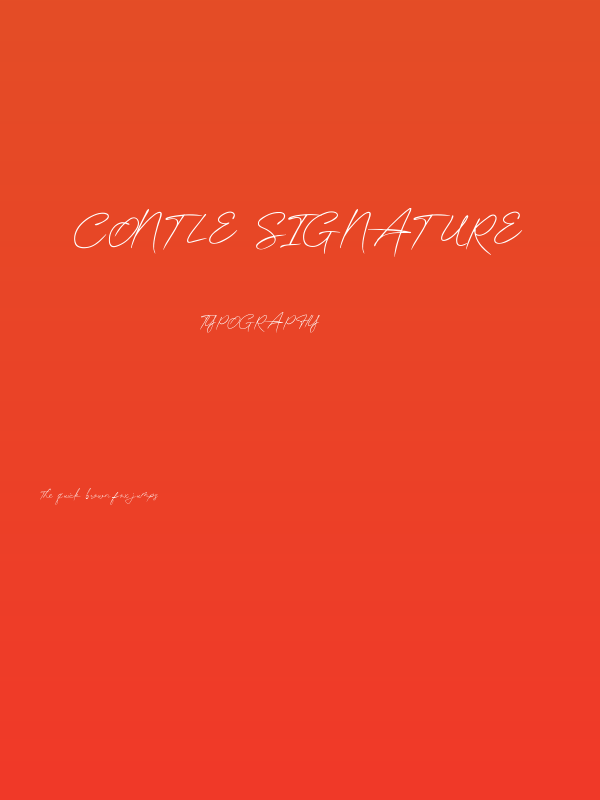 Contle Signature Poster