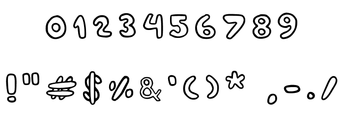 Contorninho Regular Font OTHER CHARS
