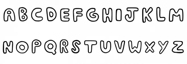Contorninho Regular フォント 大文字
