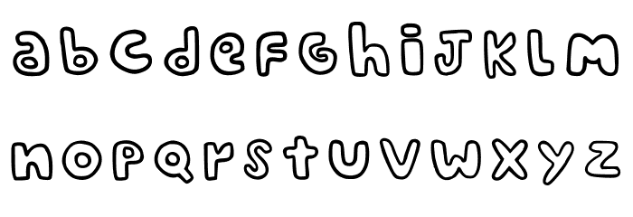 Contorninho Regular Font LOWERCASE