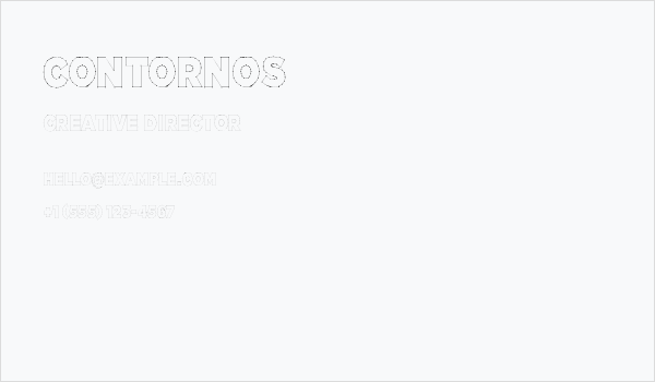Contornos Business Card