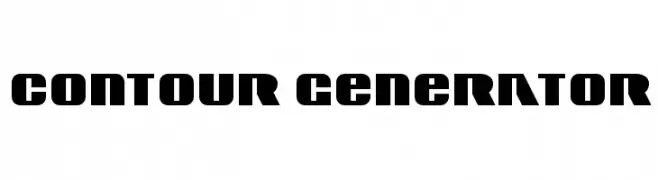 Contour Generator  フリーフォントのダウンロード