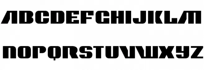 Contour Generator Шрифта ВЕРХНИЙ