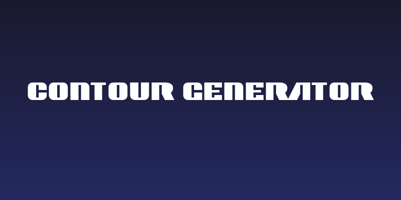 Contour Generator Social Header