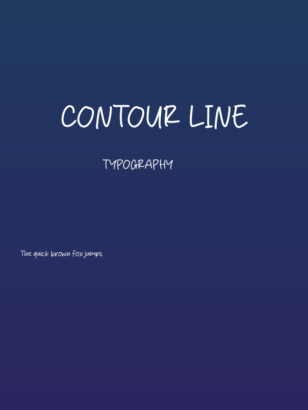 Contour Line Poster