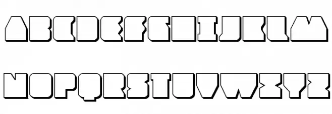 Contour of Duty 3D Polices MAJUSCULES