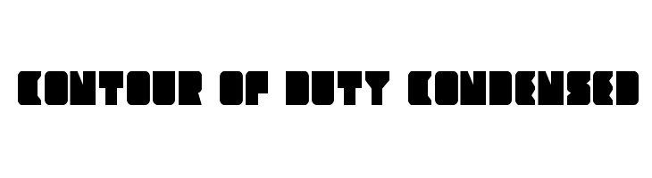 Contour of Duty Condensed  नि: शुल्क फ़ॉन्ट्स डाउनलोड