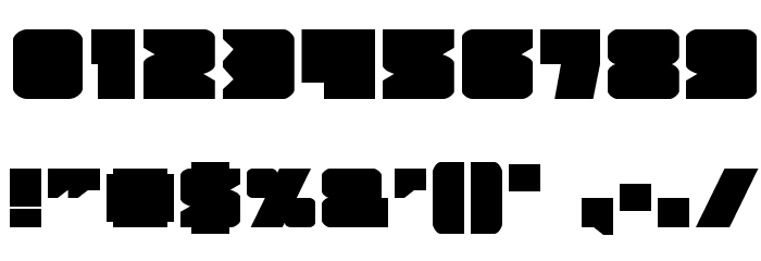 Contour of Duty Expanded Font OTHER CHARS