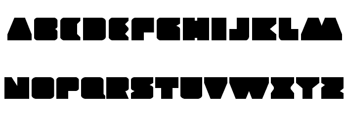 Contour of Duty Expanded Font LOWERCASE