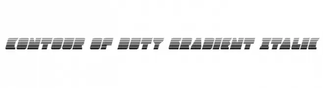 Contour of Duty Gradient Italic  Frei Schriftart Herunterladen