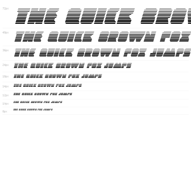 Contour of Duty Gradient Italic Waterfall