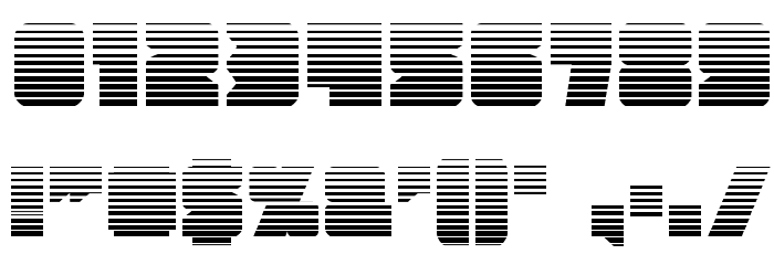 Contour of Duty Gradient Font OTHER CHARS