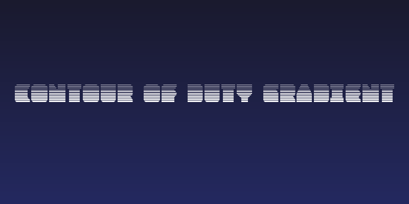 Contour of Duty Gradient Social Header
