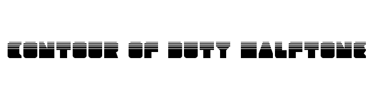 Contour of Duty Halftone  لخطوط تنزيل
