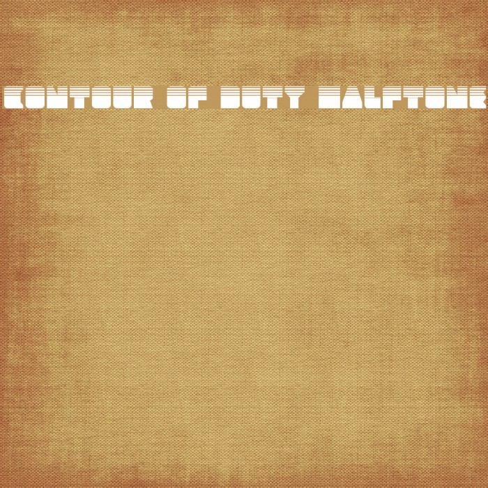 Contour of Duty Halftone Example 1