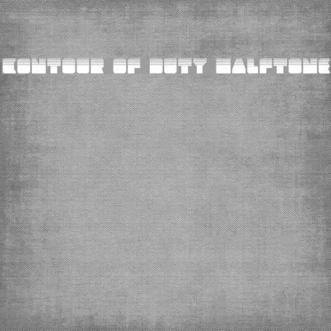 Contour of Duty Halftone Font examples