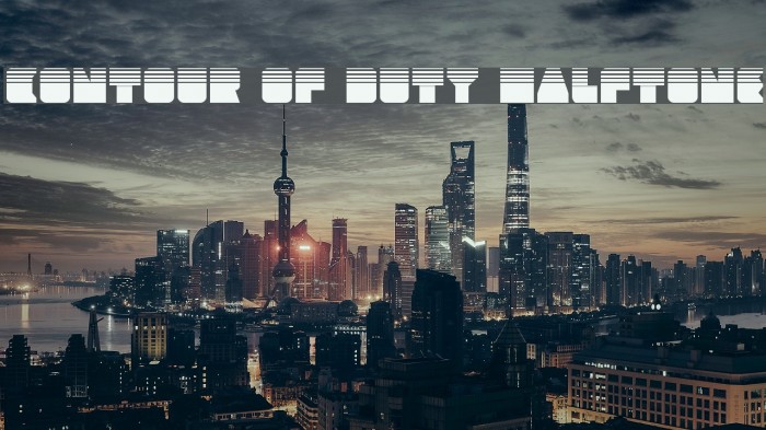 Contour of Duty Halftone Example 3