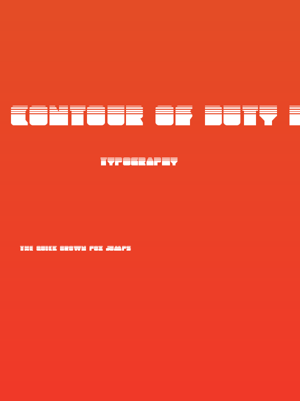 Contour of Duty Halftone Poster