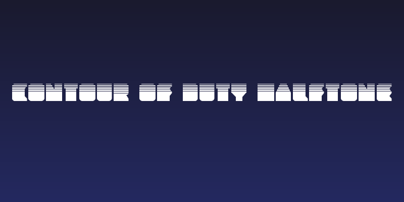 Contour of Duty Halftone Social Header