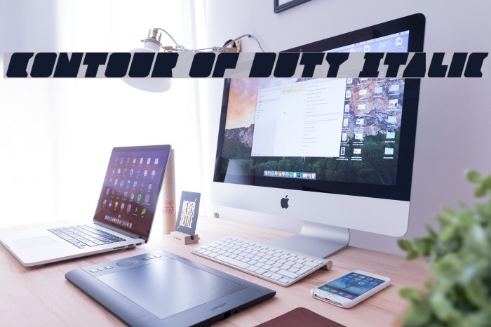 Contour of Duty Italic Example 1