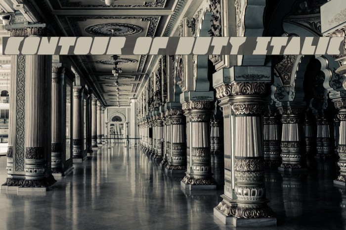 Contour of Duty Italic Example 3