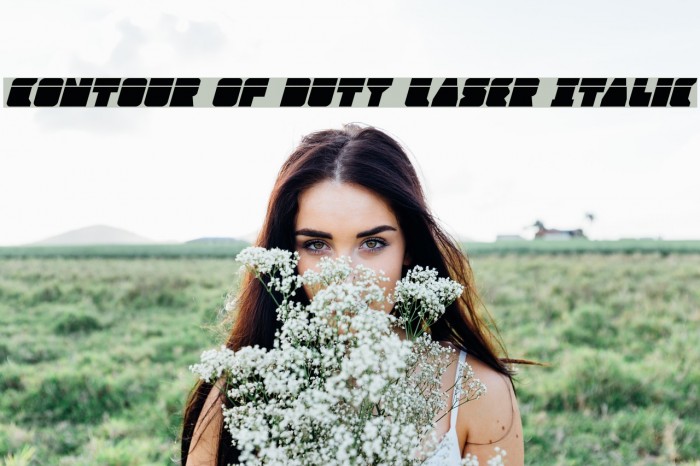 Contour of Duty Laser Italic Example 3