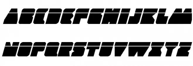 Contour of Duty Laser Italic 字体 小写