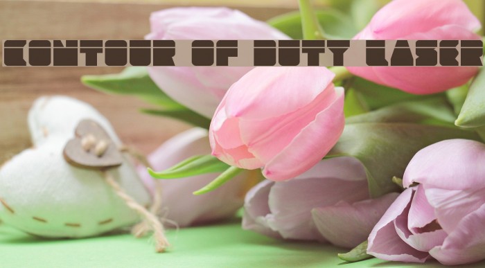 Contour of Duty Laser Font examples