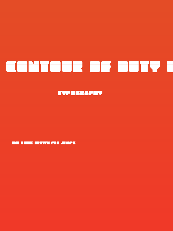 Contour of Duty Laser Poster