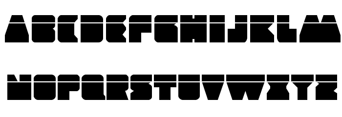 Contour of Duty Laser Font LOWERCASE