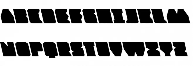 Contour of Duty Leftalic Шрифта ВЕРХНИЙ
