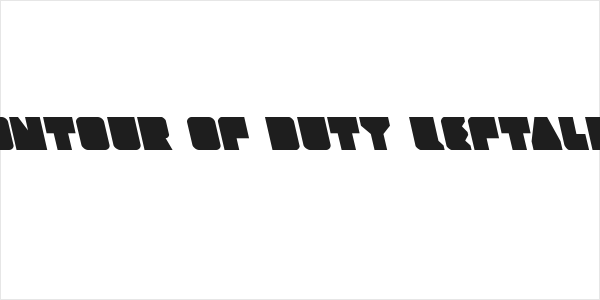 Contour of Duty Leftalic Logo
