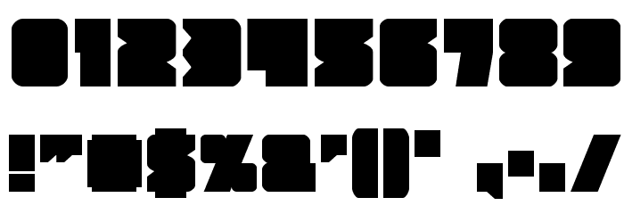 Contour of Duty Font OTHER CHARS