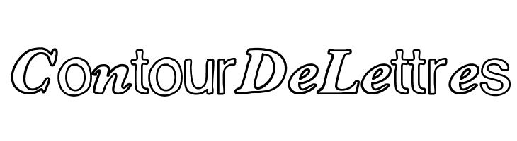 ContourDeLettres Font