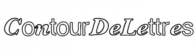 ContourDeLettres  Fuentes Gratis Descargar