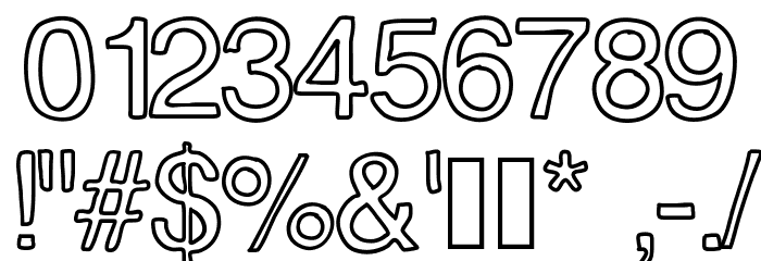 ContourDeLettres Font OTHER CHARS